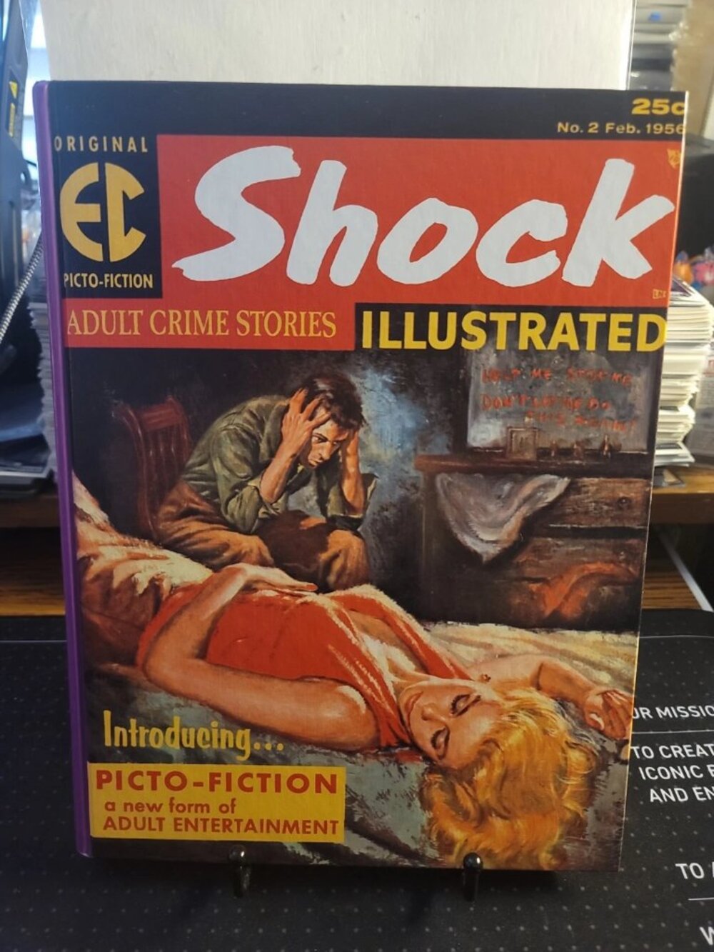 Crime Illustrated #2 1956, EC Comics Rare Picto-Fiction! Hardcover Book